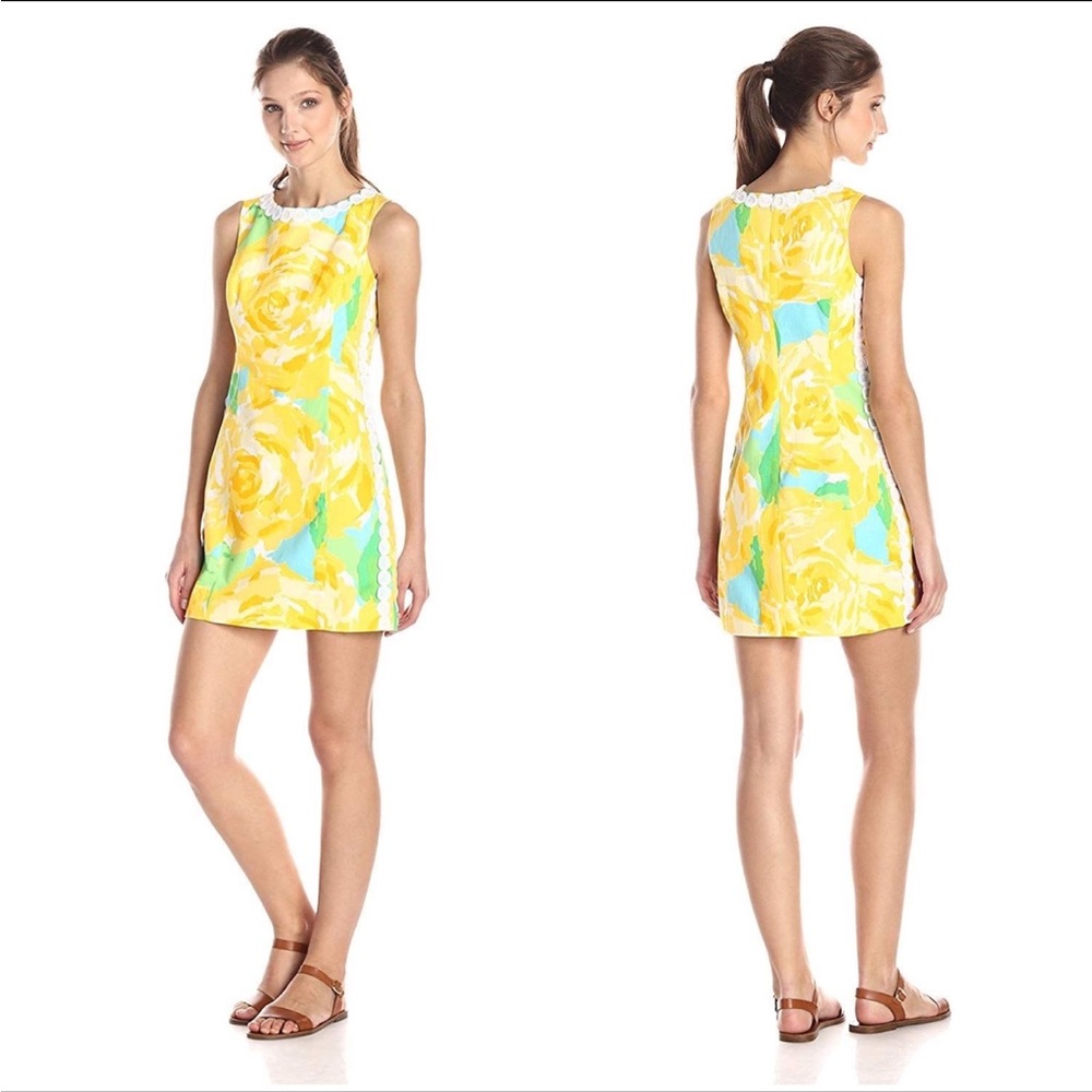 Lilly Pulitzer Mila Shift Dress in Sunglow Yellow - Picture 6 of 6